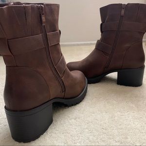 Torrid - NEW, NEVER WORN Brown moto boots (10)